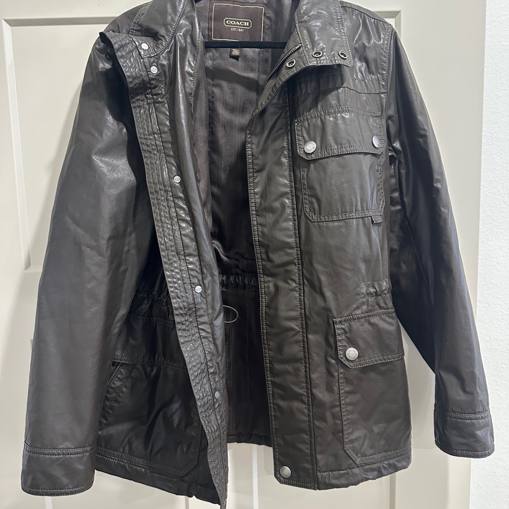 Coach Men's Dark Brown Military Jacket